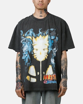 Street Casual Look 73 Studio X Naruto Naruto Shippuden Heavyweight T-Shirt Black Wash