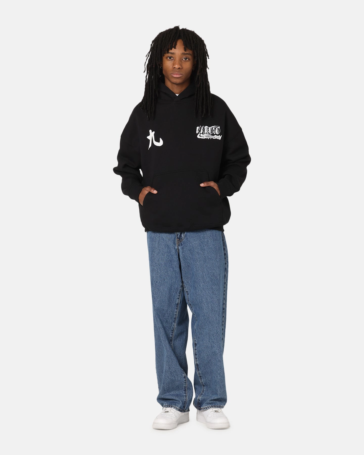 73 Studio X Naruto Shippuden Kurama Premium Hoodie Black Reflective details Ergonomic Paneling