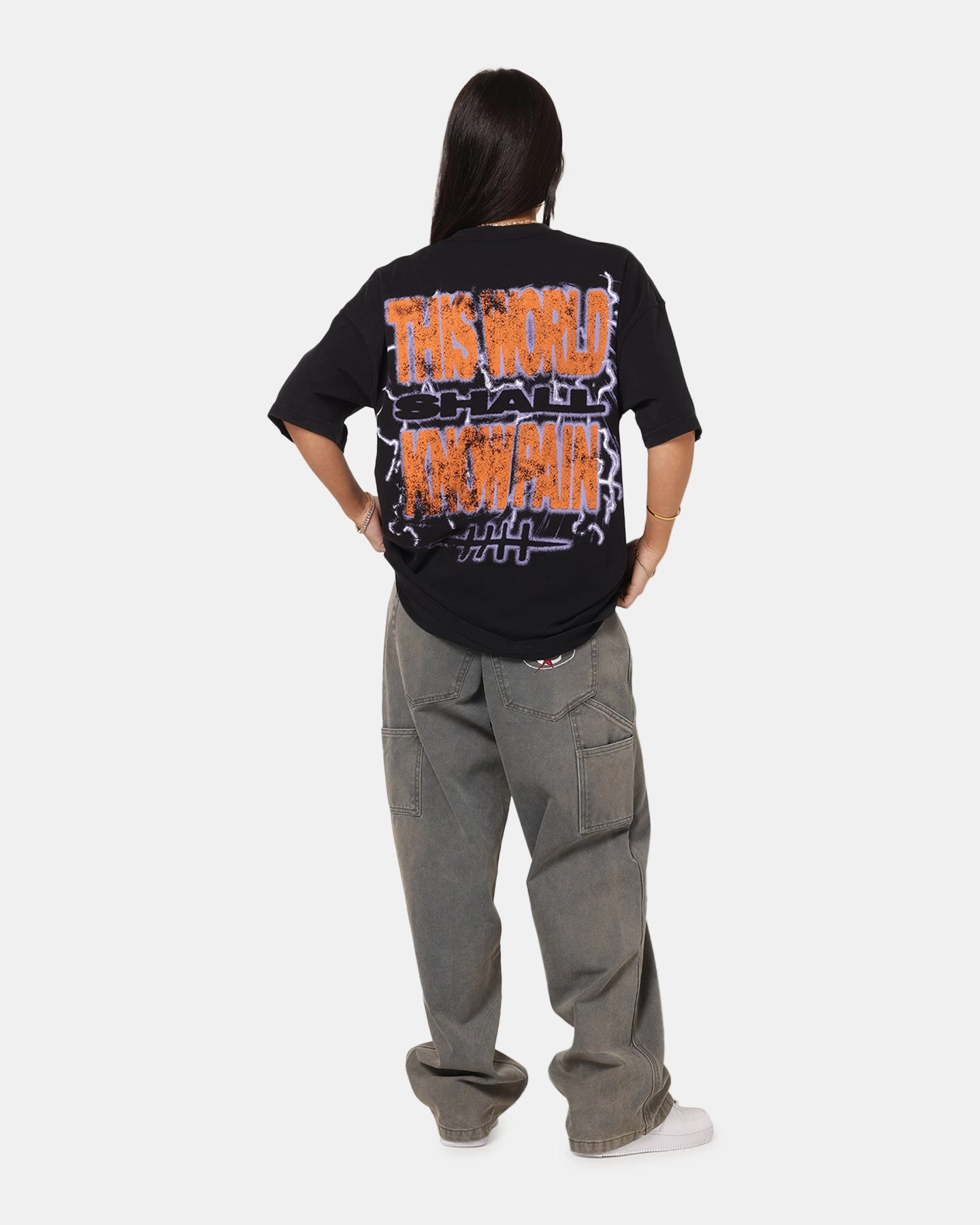 73 Studio X Naruto Shippuden Paths Of Pain Vintage T-Shirt Black Acidwash Value for Money