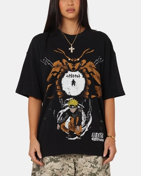 Soft and durable AntiStaticFinish 73 Studio X Naruto Shippuden Uzamaki Vintage T-Shirt Black Acidwash