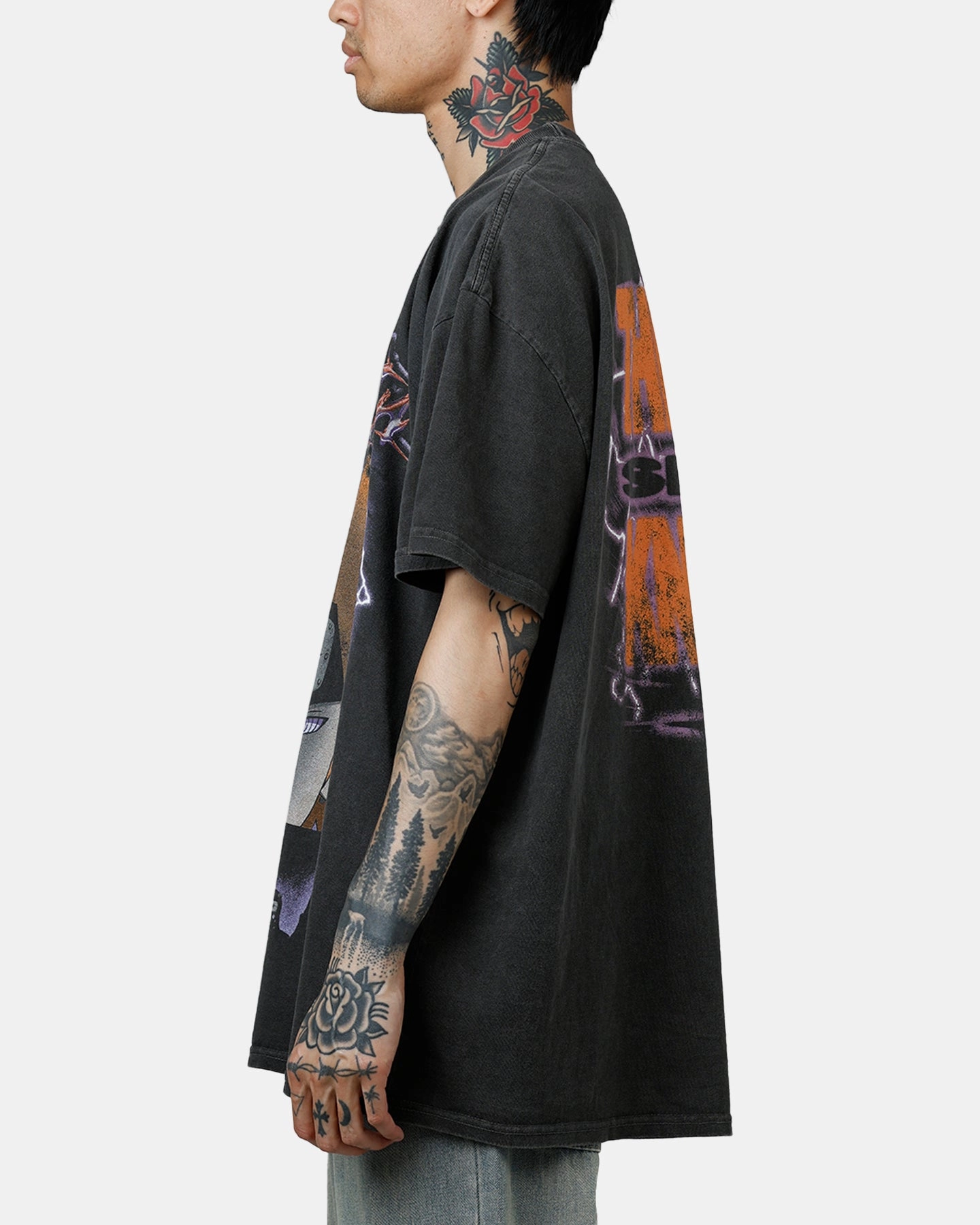 Workout Gear 73 Studio X Naruto Six Paths Of Pain Heavyweight T-Shirt Black Wash