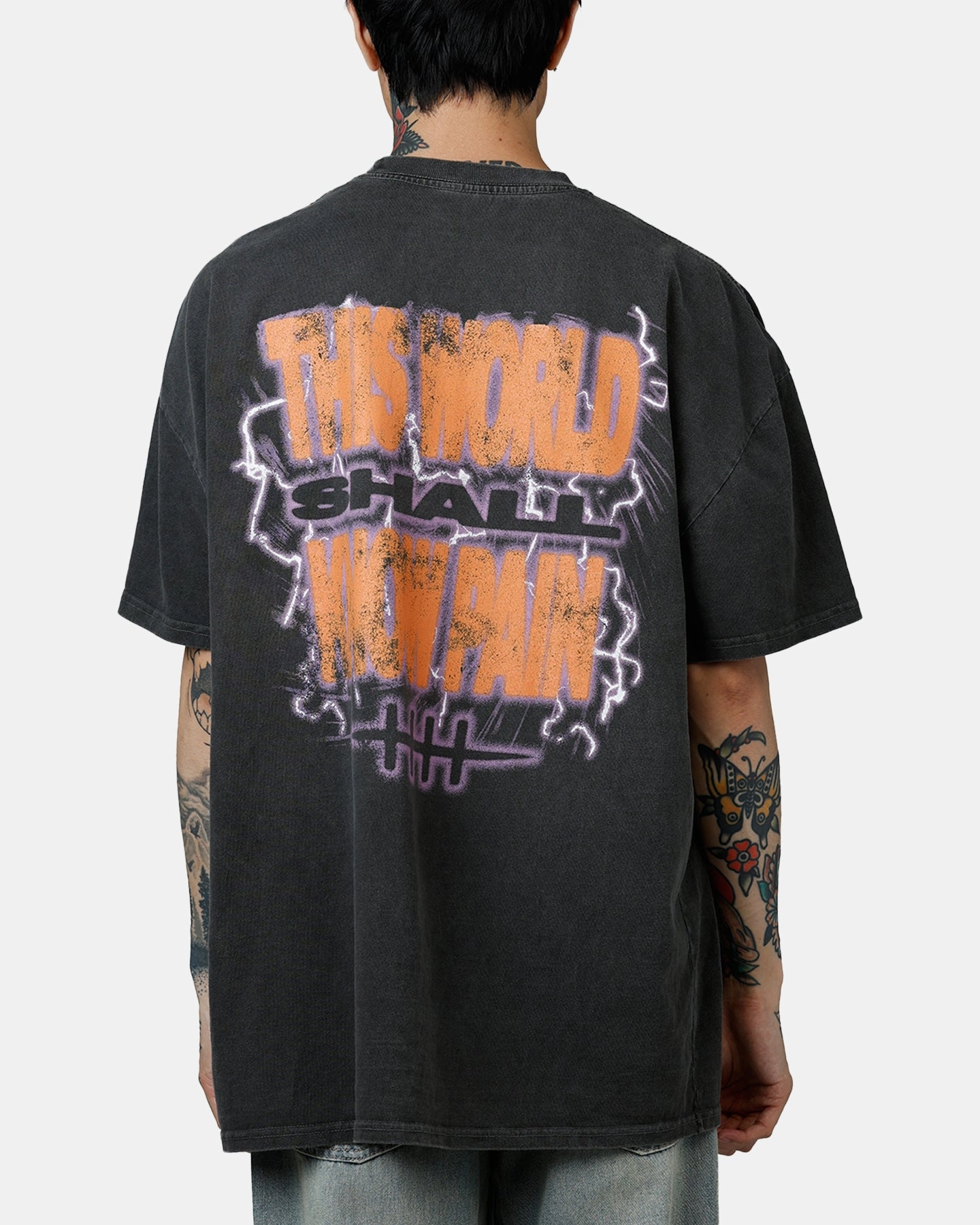 73 Studio X Naruto Six Paths Of Pain Heavyweight T-Shirt Black Wash Feminine Appeal