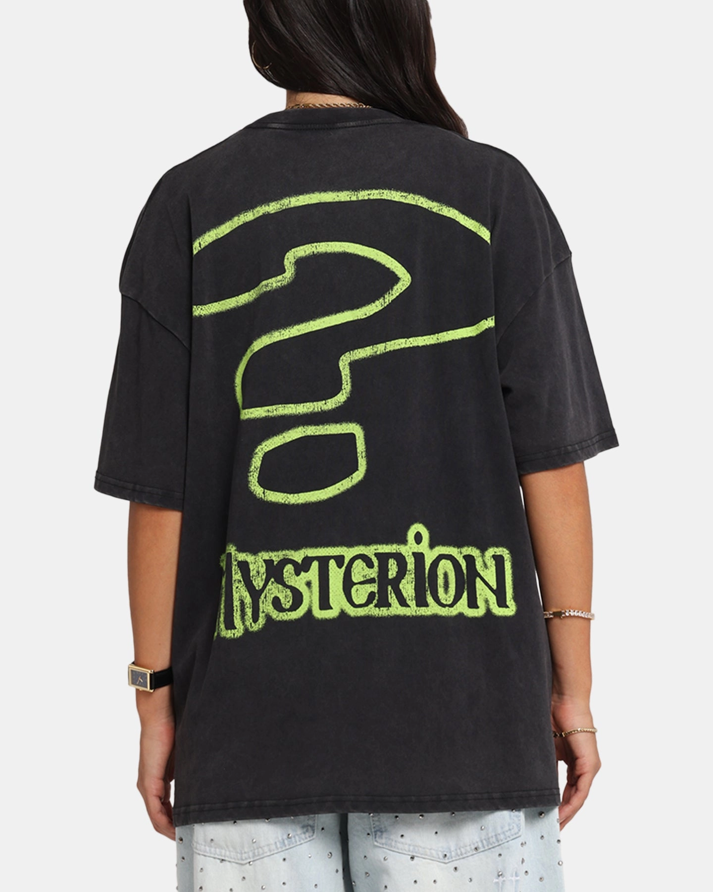 73 Studio X South Park Mysterion Vintage T-Shirt Black Acidwash Ultimate Fit