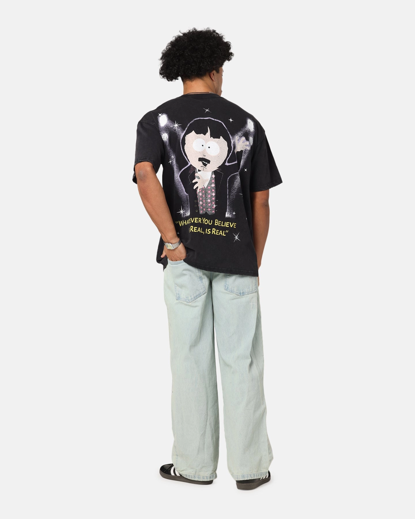 Sleek And Stylish Stylish Wearable 73 Studio X South Park The Amazing Randy Vintage T-Shirt Black Acidwash