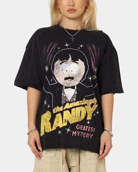 73 Studio X South Park The Amazing Randy Vintage T-Shirt Black Acidwash Fashion-Forward Fit Bright and Bold