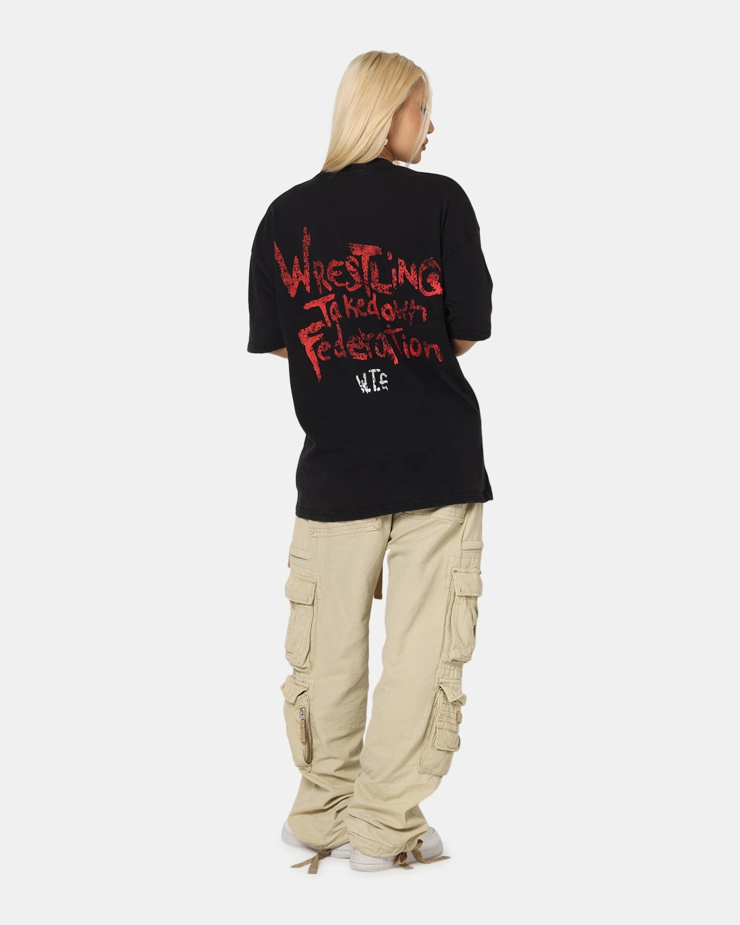 73 Studio X South Park WTF Vintage T-Shirt Black Acidwash Casual Layer