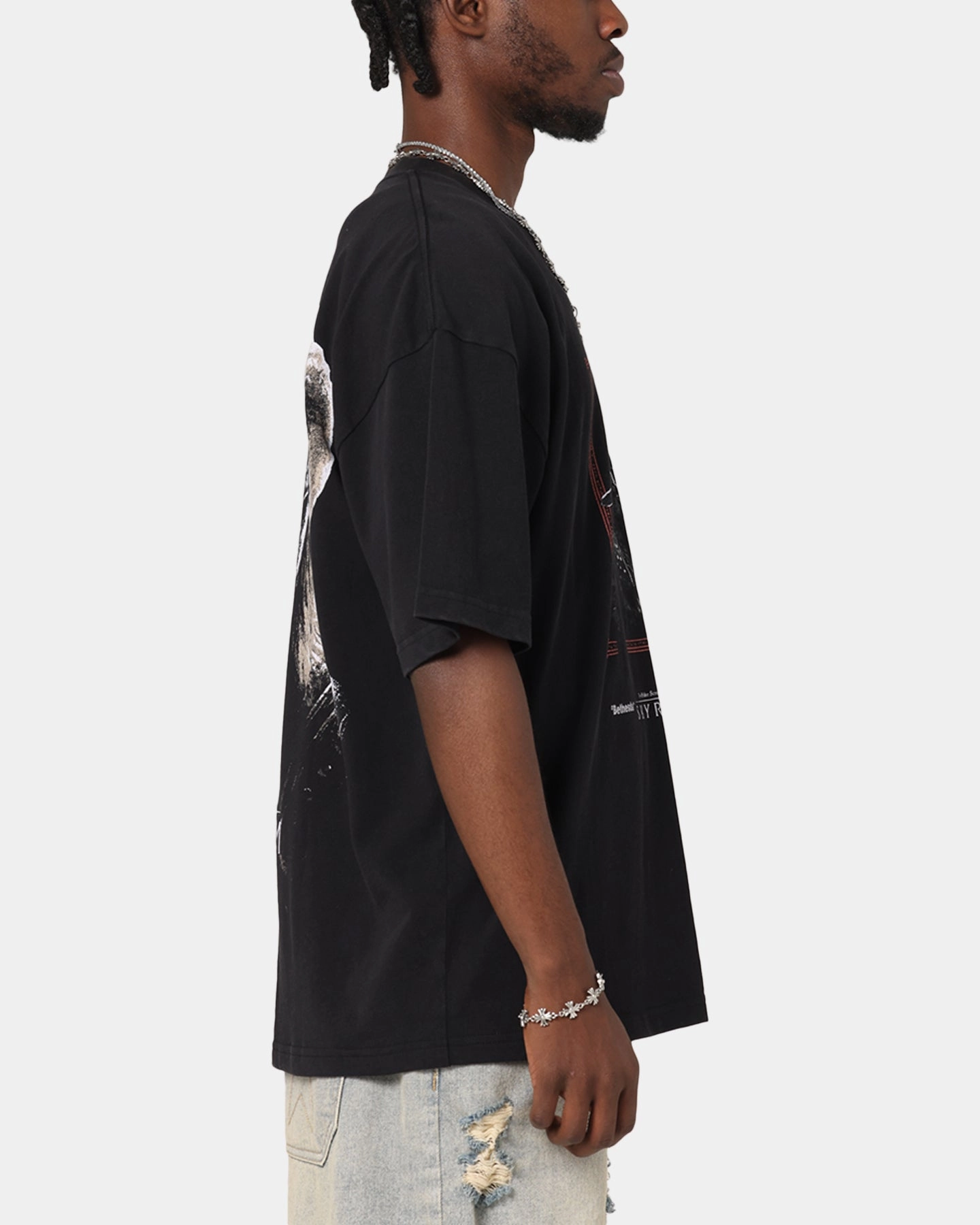 Seasonal Smart crew neck 73 Studio X The Elder Scrolls V: Skyrim '11 Dragonborn Vintage T-Shirt Black Acidwash