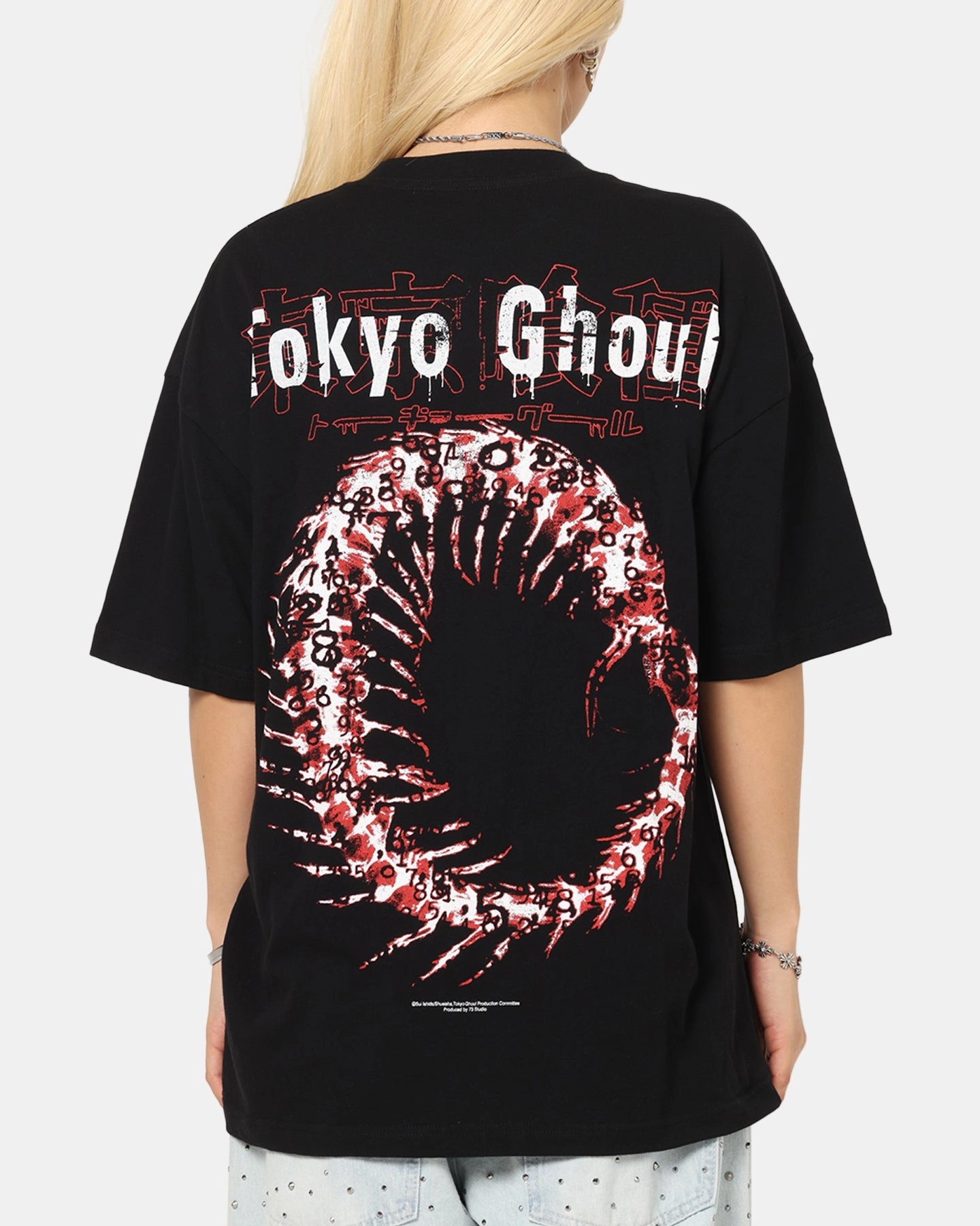 Versatile Wearable 73 Studio X Tokyo Ghoul 1000 Minus 7 T-Shirt Black
