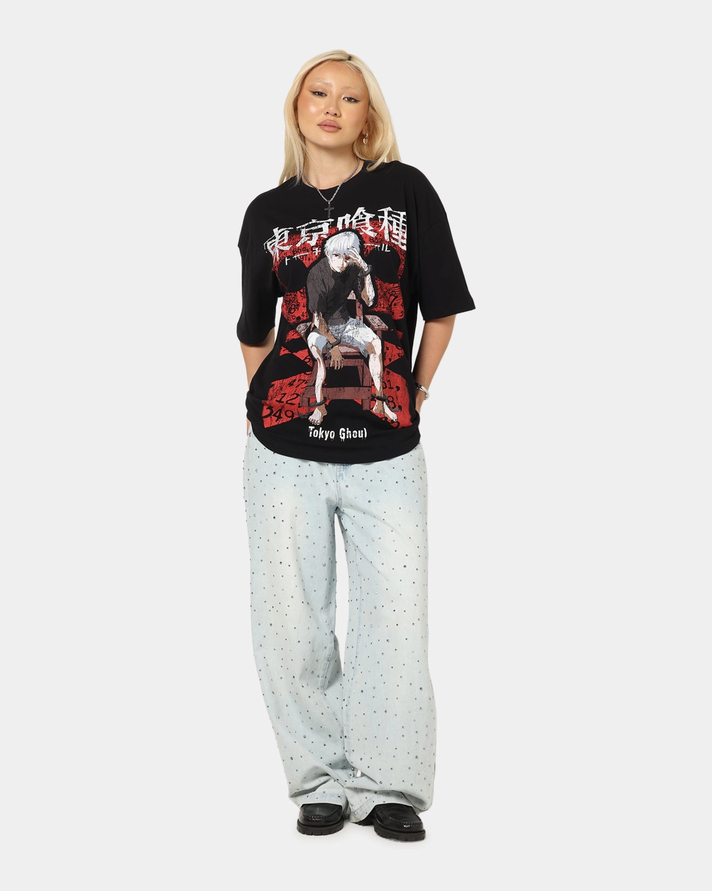 Circular Knit Design 73 Studio X Tokyo Ghoul 1000 Minus 7 T-Shirt Black