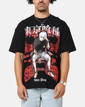 73 Studio X Tokyo Ghoul 1000 Minus 7 T-Shirt Black Vibrant Prints Summer cool