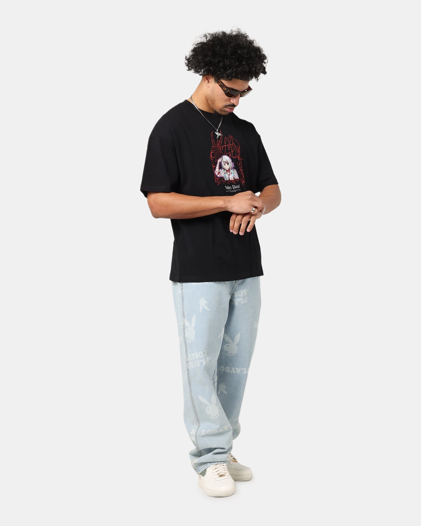 Classic Chic 73 Studio X Tokyo Ghoul Juzo Vintage T-Shirt Black