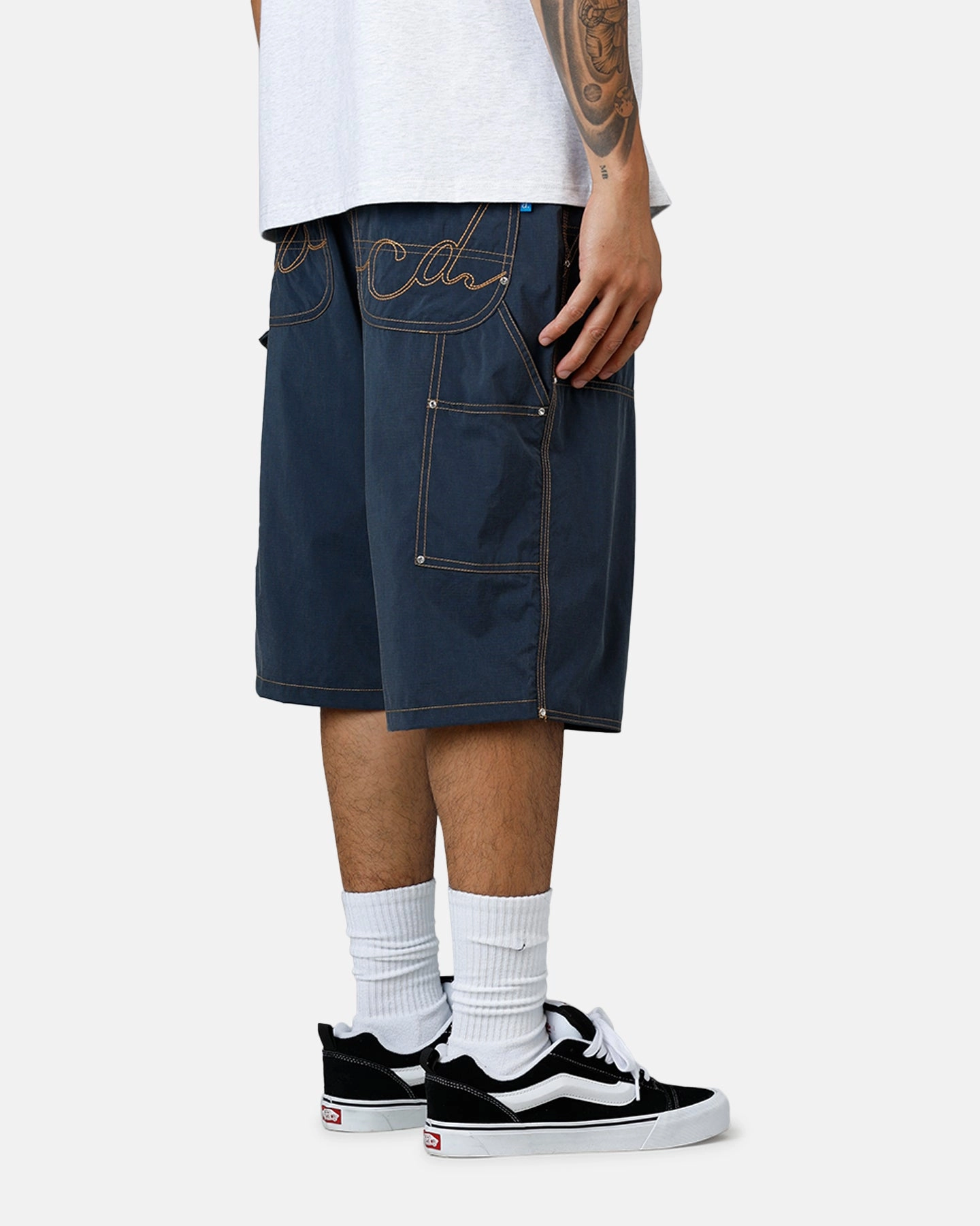 ABC Nylon Jorts Navy Hygienic Antimicrobial Layer