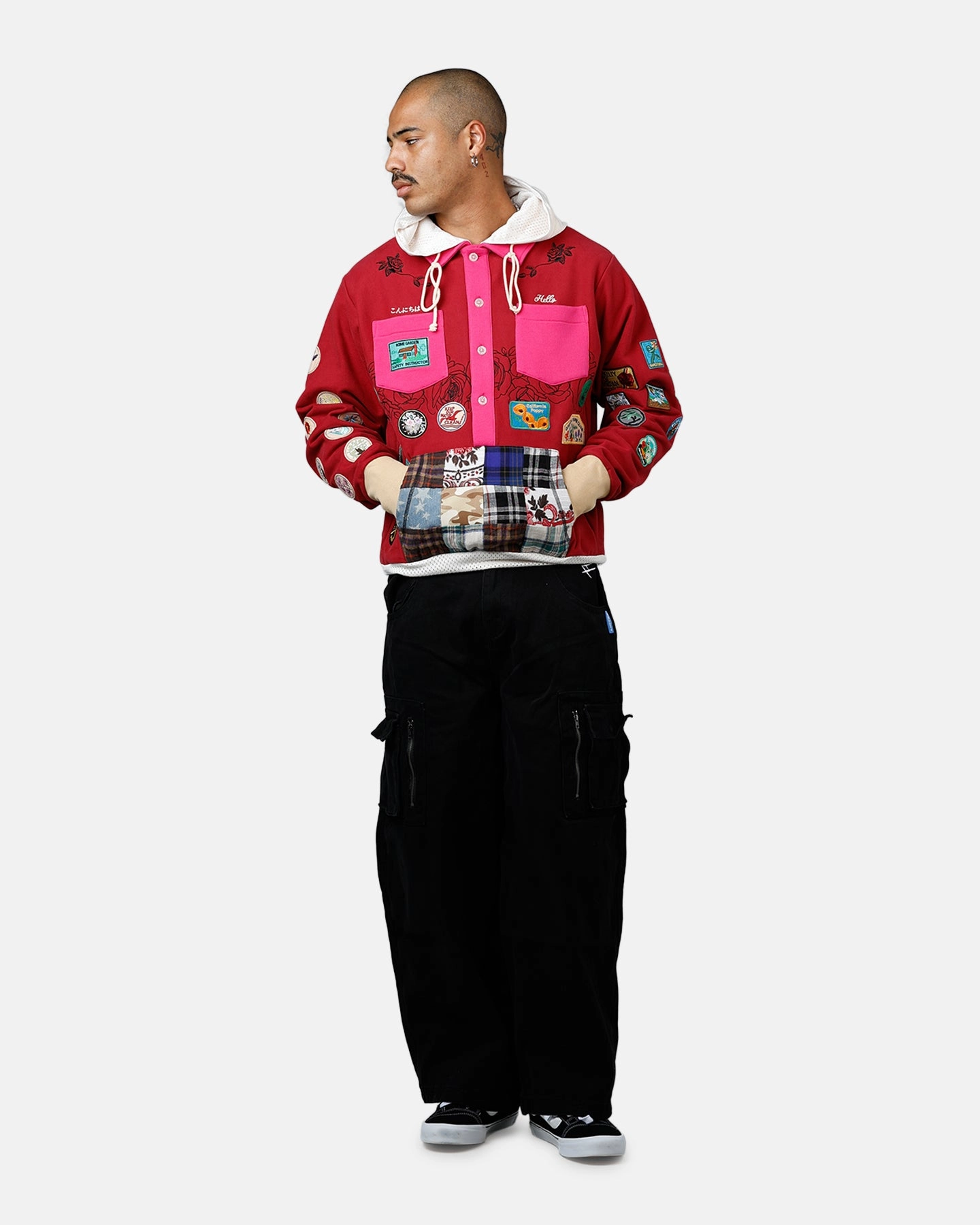 ABC Patch Hoodie Rose Exhibit