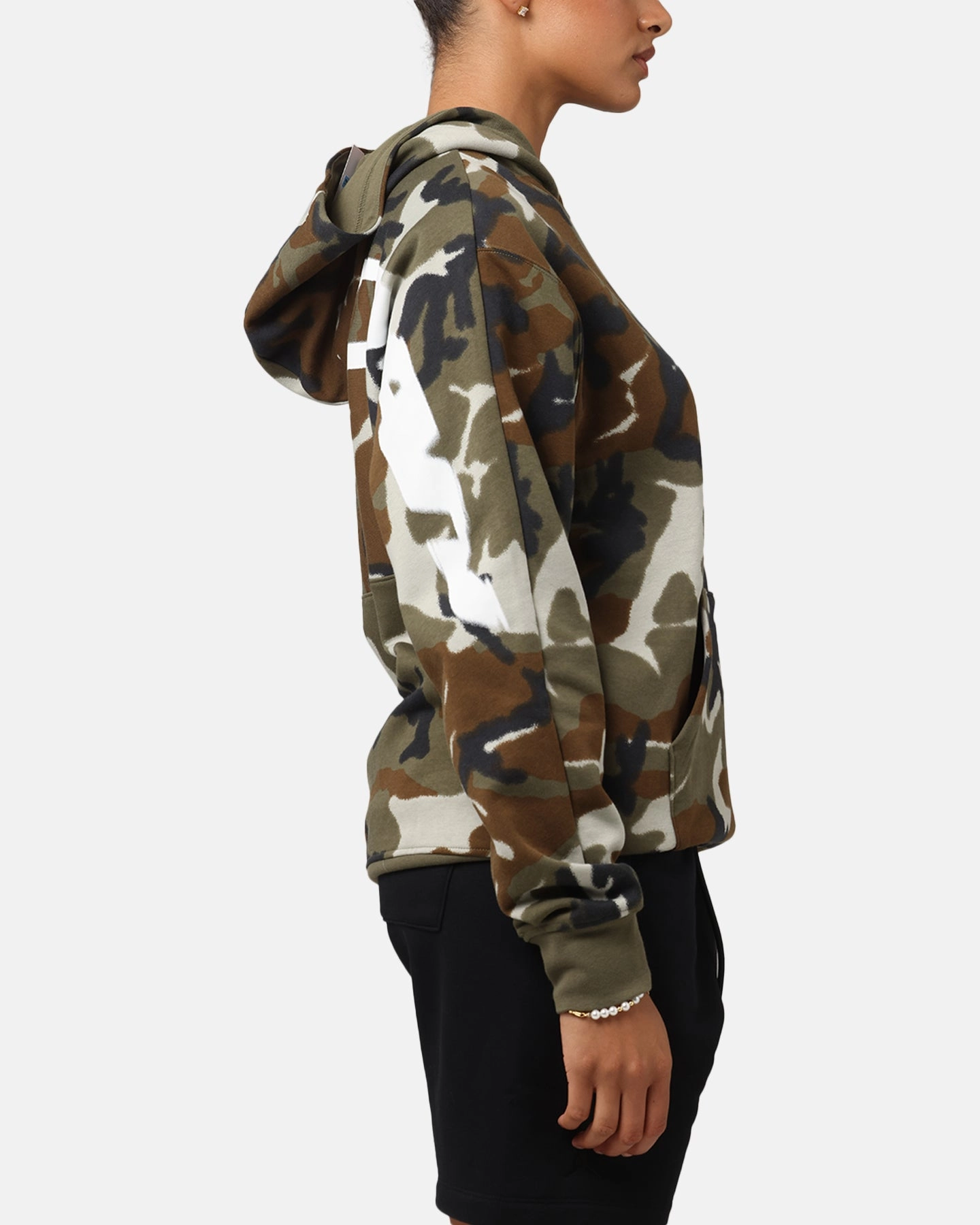 Assessment Jordan Jumpman MVP Statement Camo Pullover Hoodie Light Olive