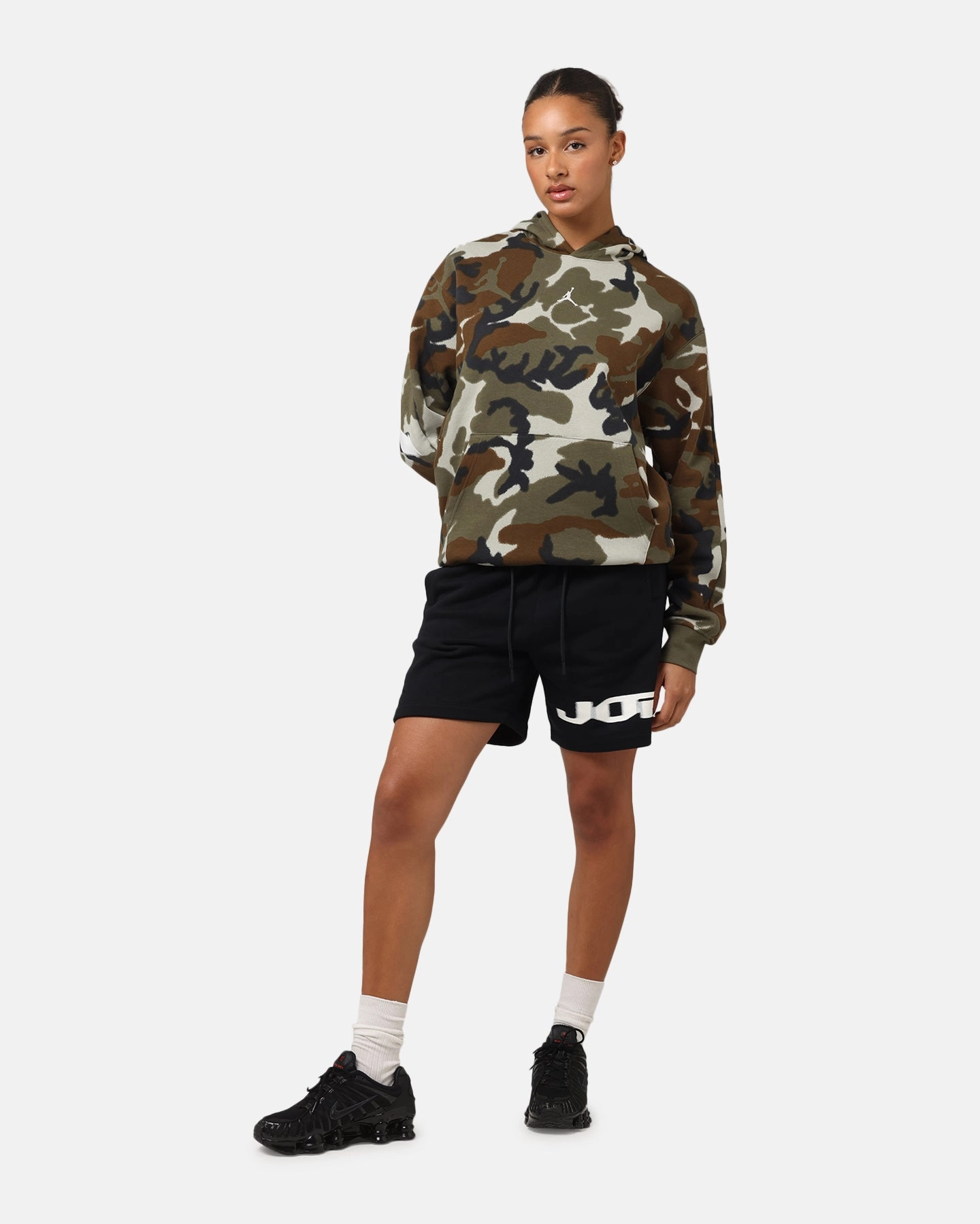 Commute Merchandise Jordan Jumpman MVP Statement Camo Pullover Hoodie Light Olive
