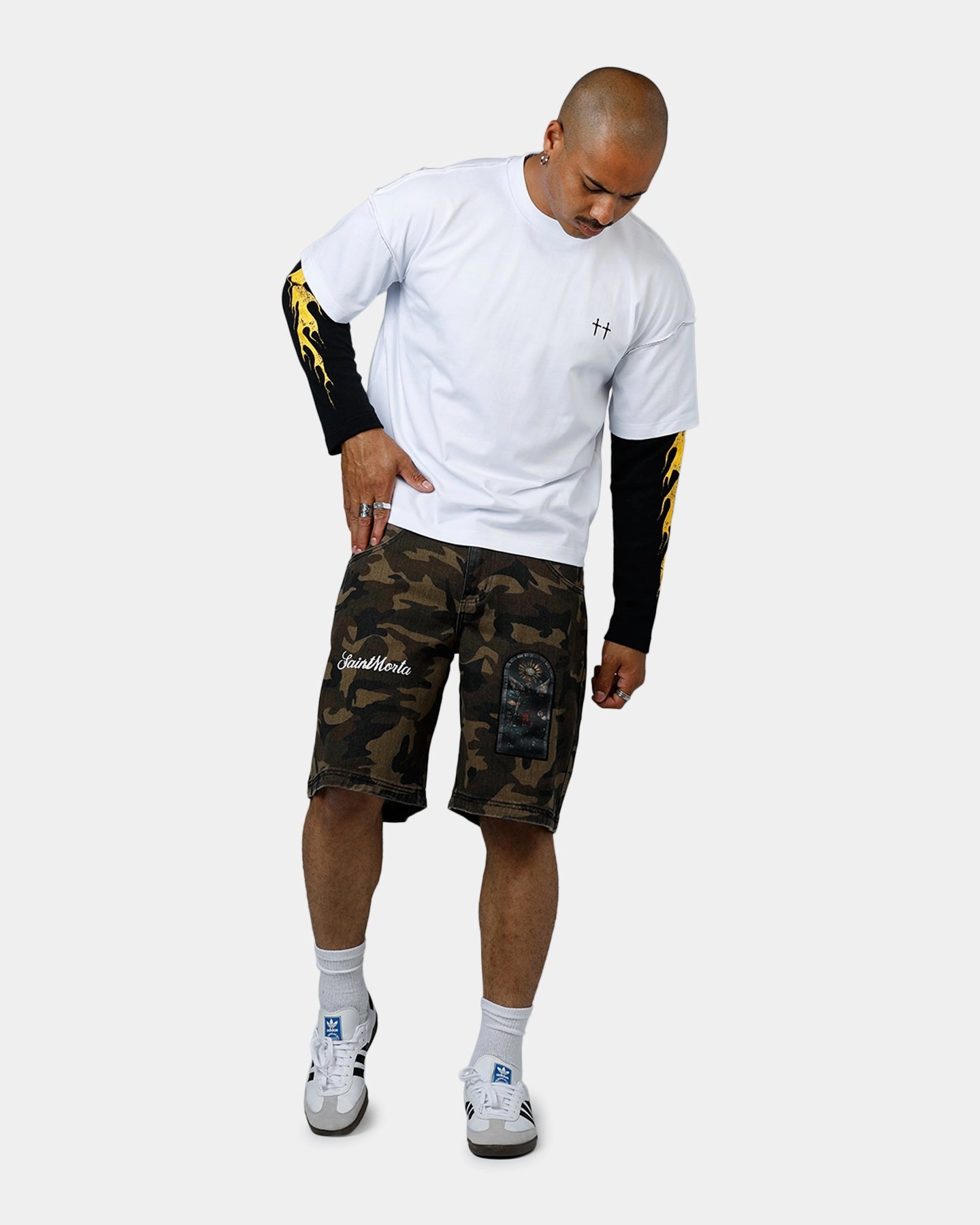 Saint Morta Kingdomcome Baggy Shorts Camo Lightweight Design