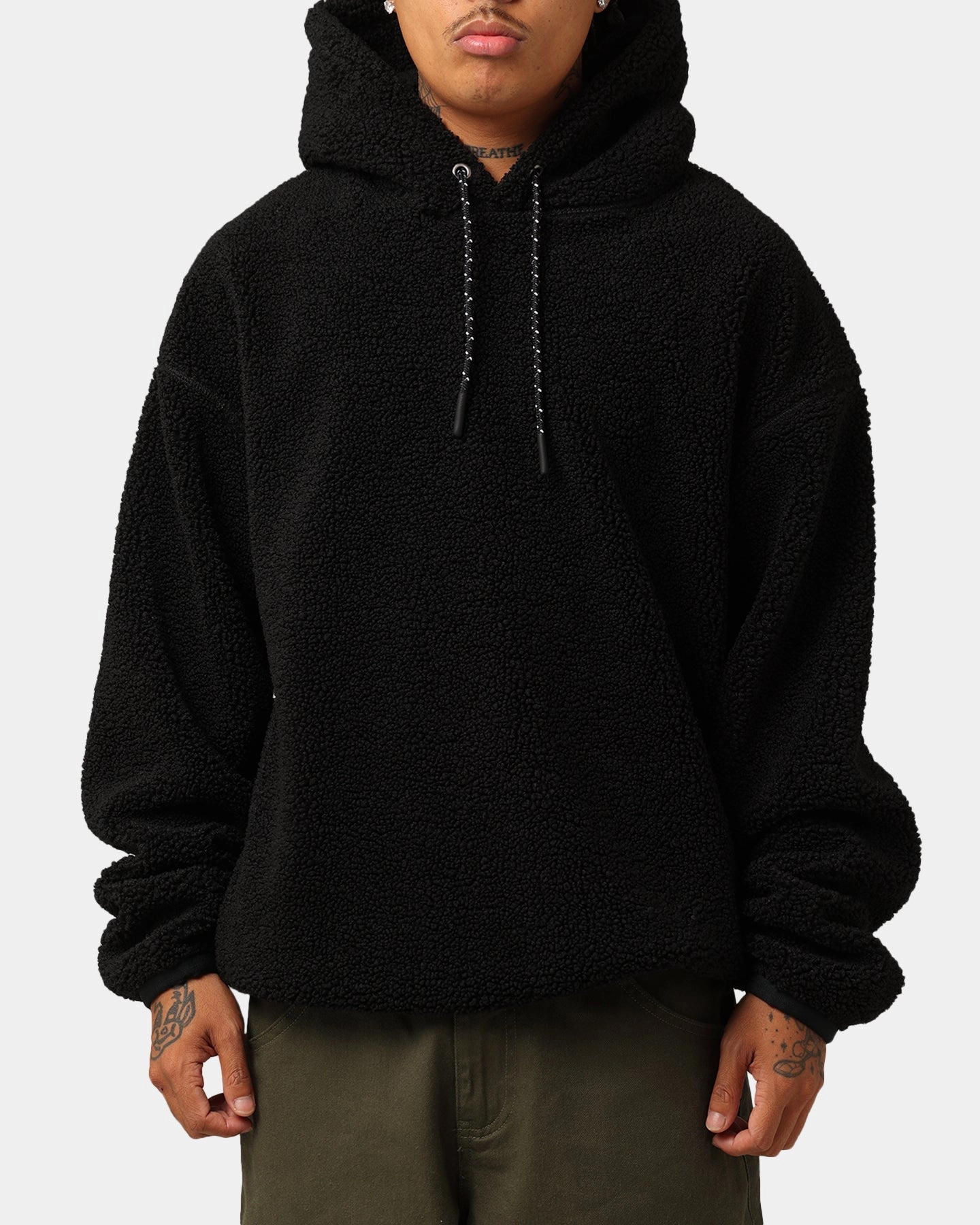Champion Reb Element Sherpa Fleece Hoodie Black Maintain