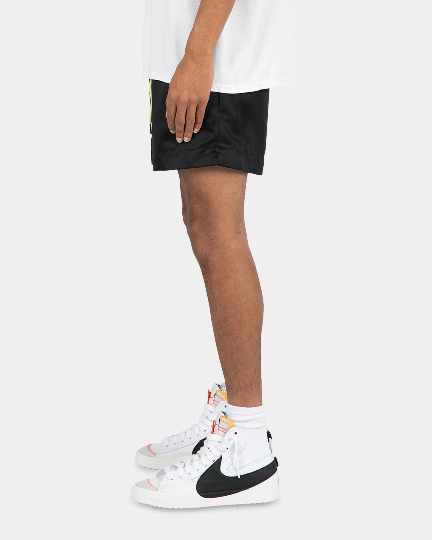 Stylish Shorts Striped Design MNML Summer Shorts Black