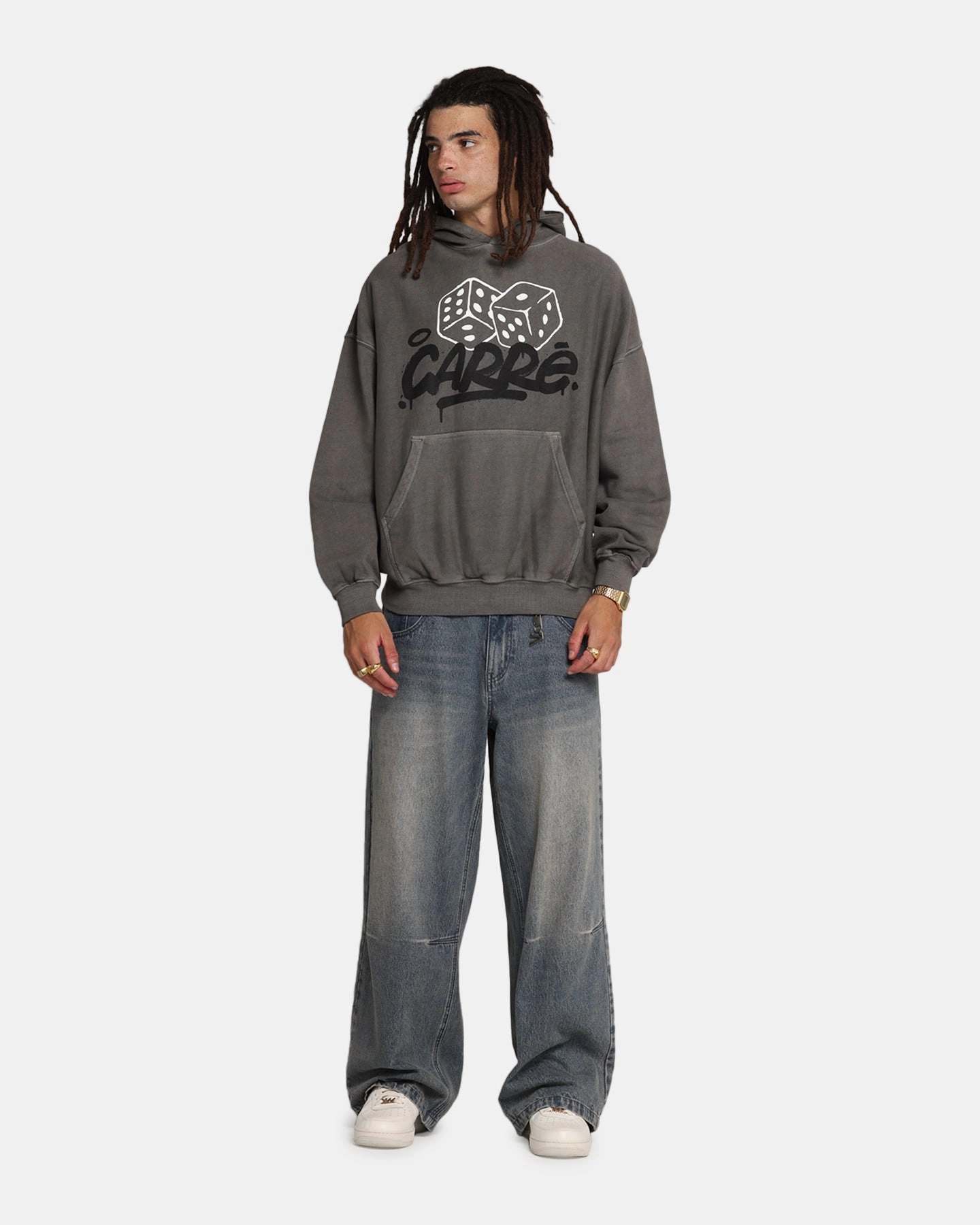 Carre Players Choice Hoodie Washed Charcoal Lightweight Performance Adaptation - quick