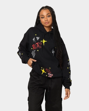 Rats Get Fat Sinners Hoodie Black Introduce Zippered Vents