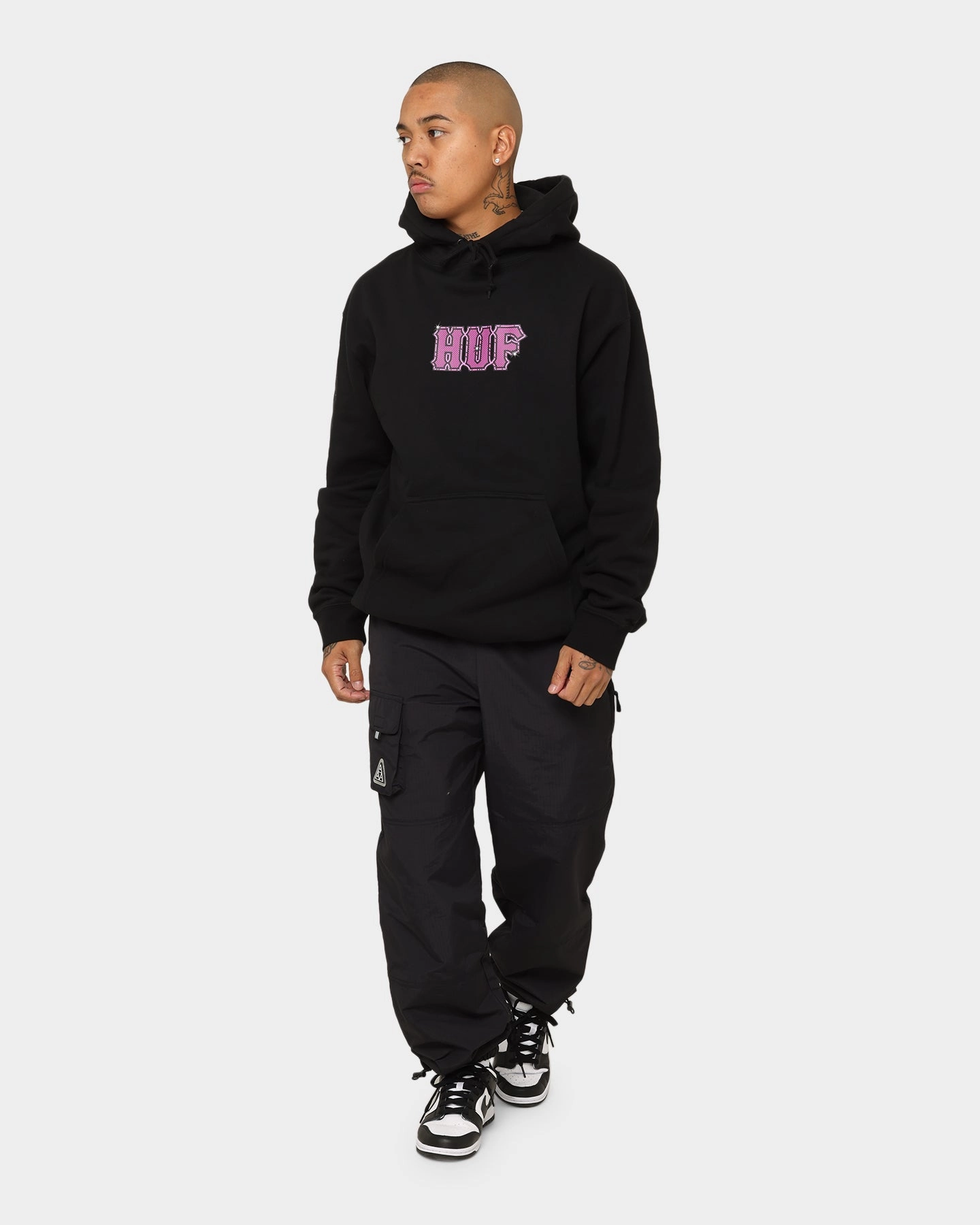 HUF Amazing H Pull Over Hoodie Black Preserve
