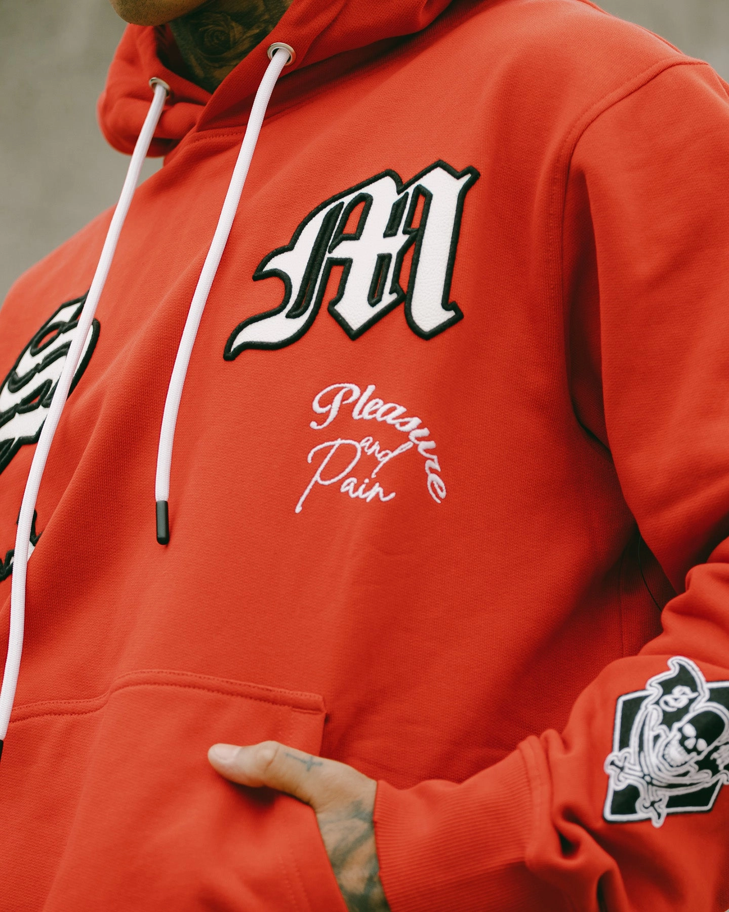 Solution Saint Morta Graveyard Hoodie Red