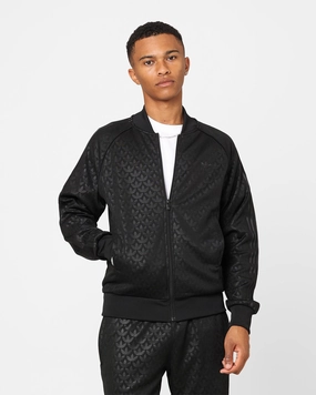 Mountain Ready Promote Adidas Graphics Monogram Straight Tracksuit Jacket Black