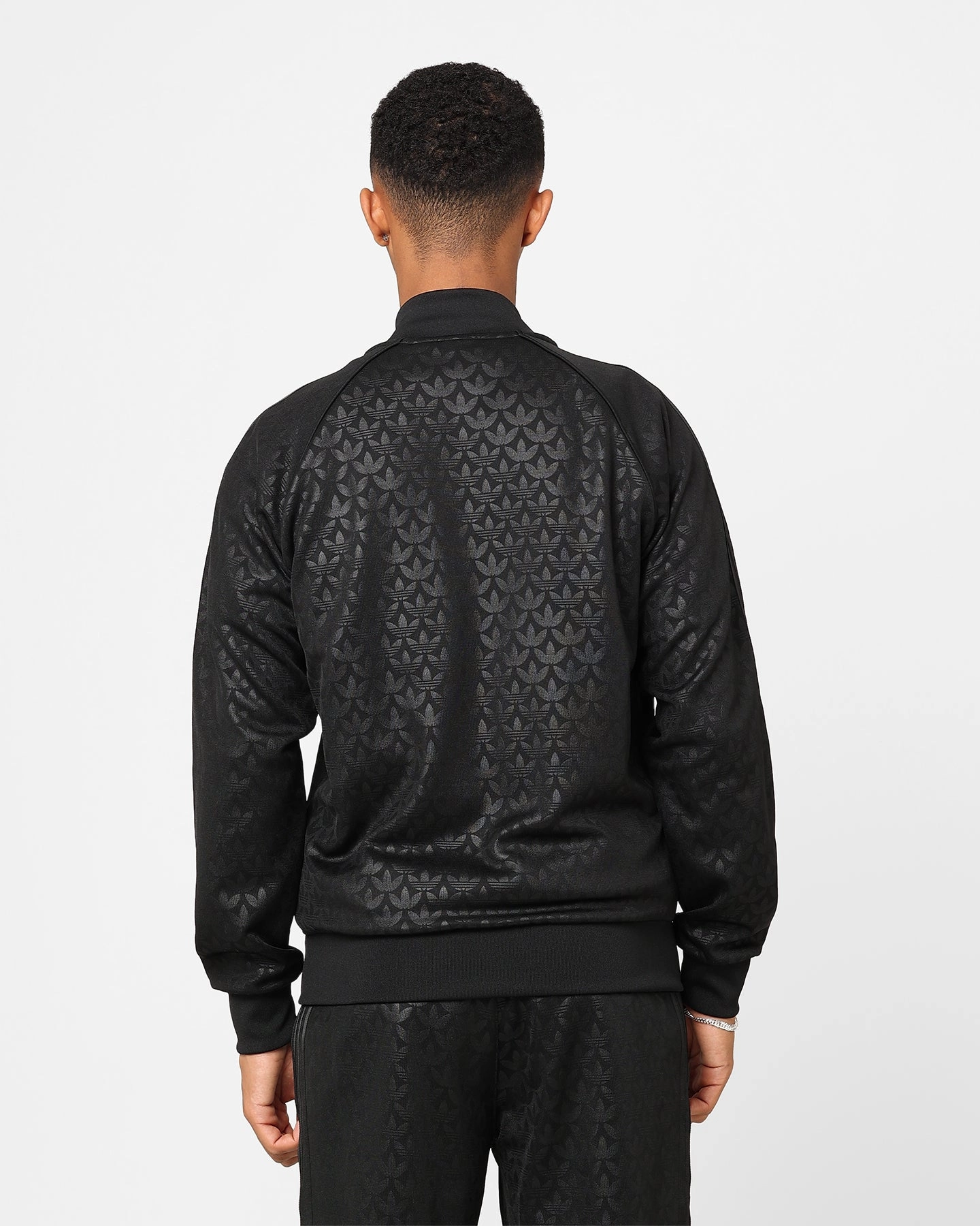 Casual students Adidas Graphics Monogram Straight Tracksuit Jacket Black