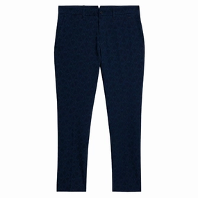 J.Lindeberg Sands Jacquard Golf Pants JL Navy - SS24 Men Moisture Management