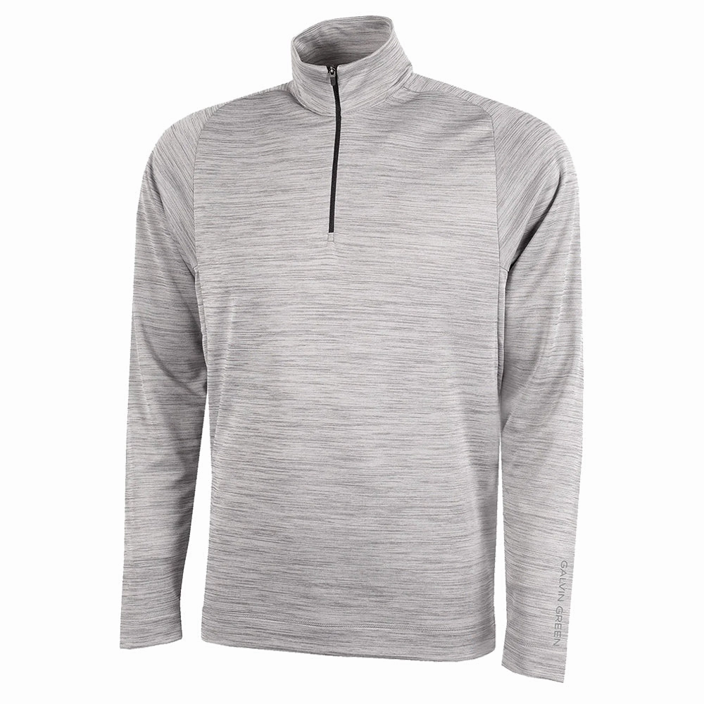 Galvin Green Dixon Golf Pullover Light Gray - FW22 Men Sport Fit Double Layered Collar