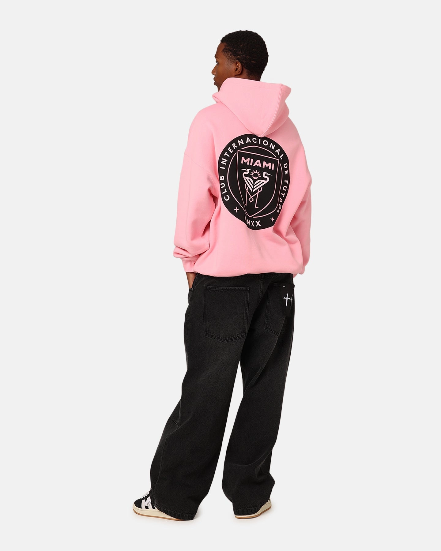 Mitchell & Ness Inter Miami CF Logo Hit Hoodie Light Pink runway show