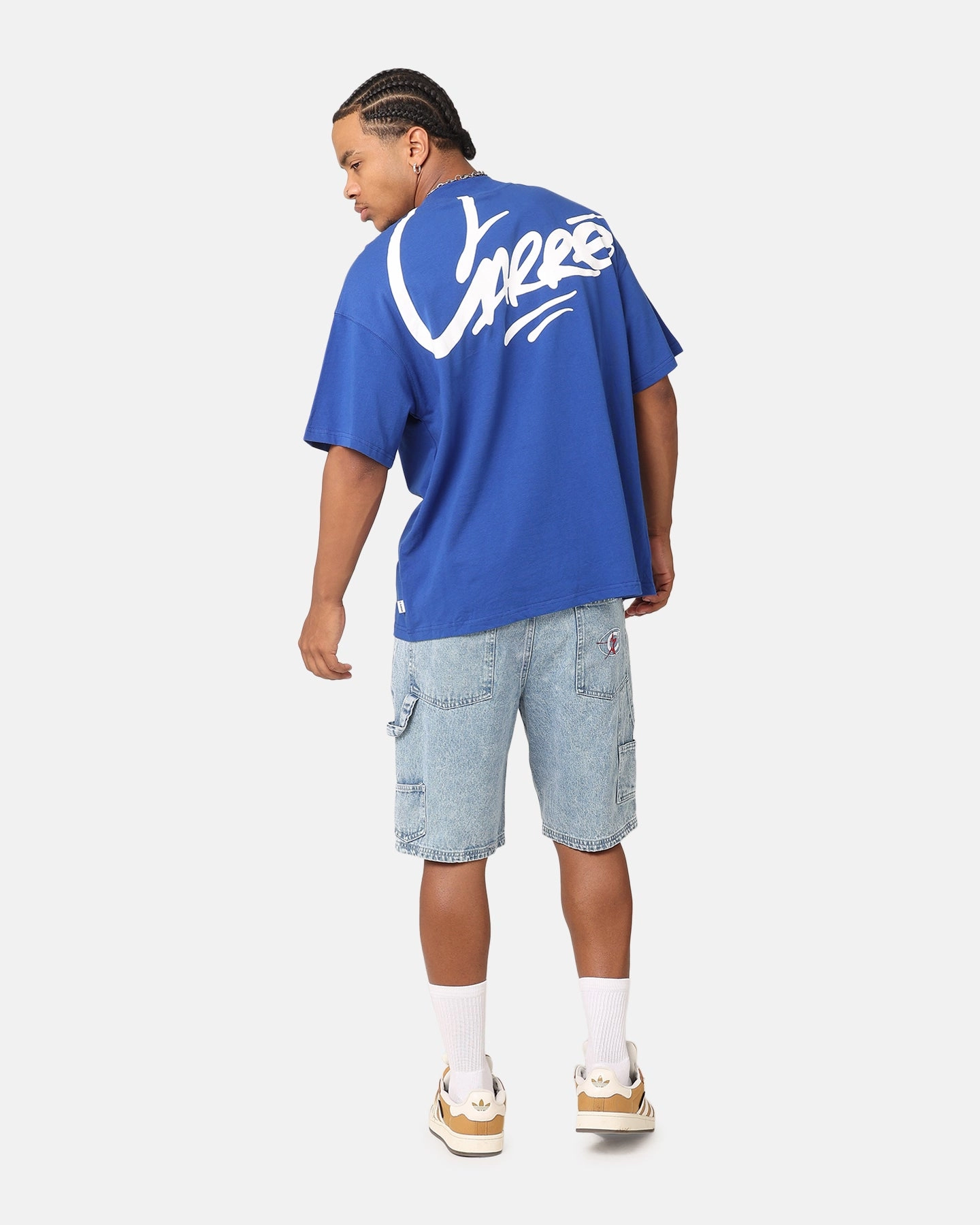 Active Style Fashion Ready Carre Graffiti T-Shirt Royal