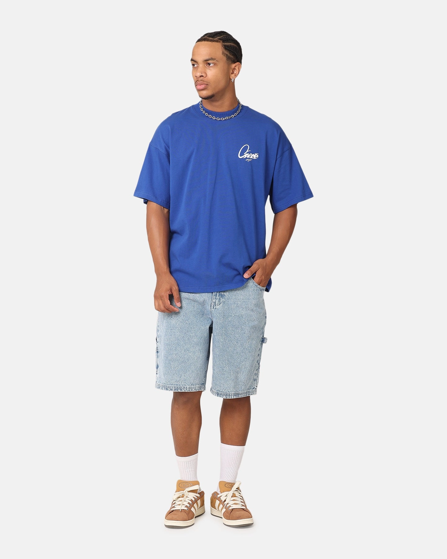 Carre Graffiti T-Shirt Royal Light Comfort
