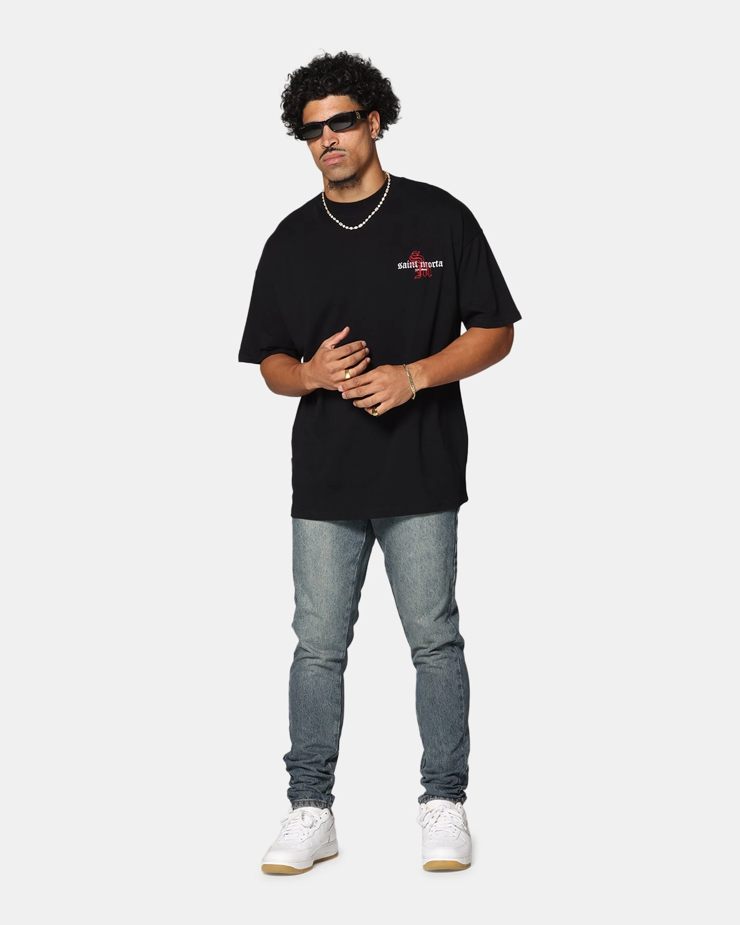 Everyday Look Saint Morta Heritage Boxy T-Shirt Black/Red