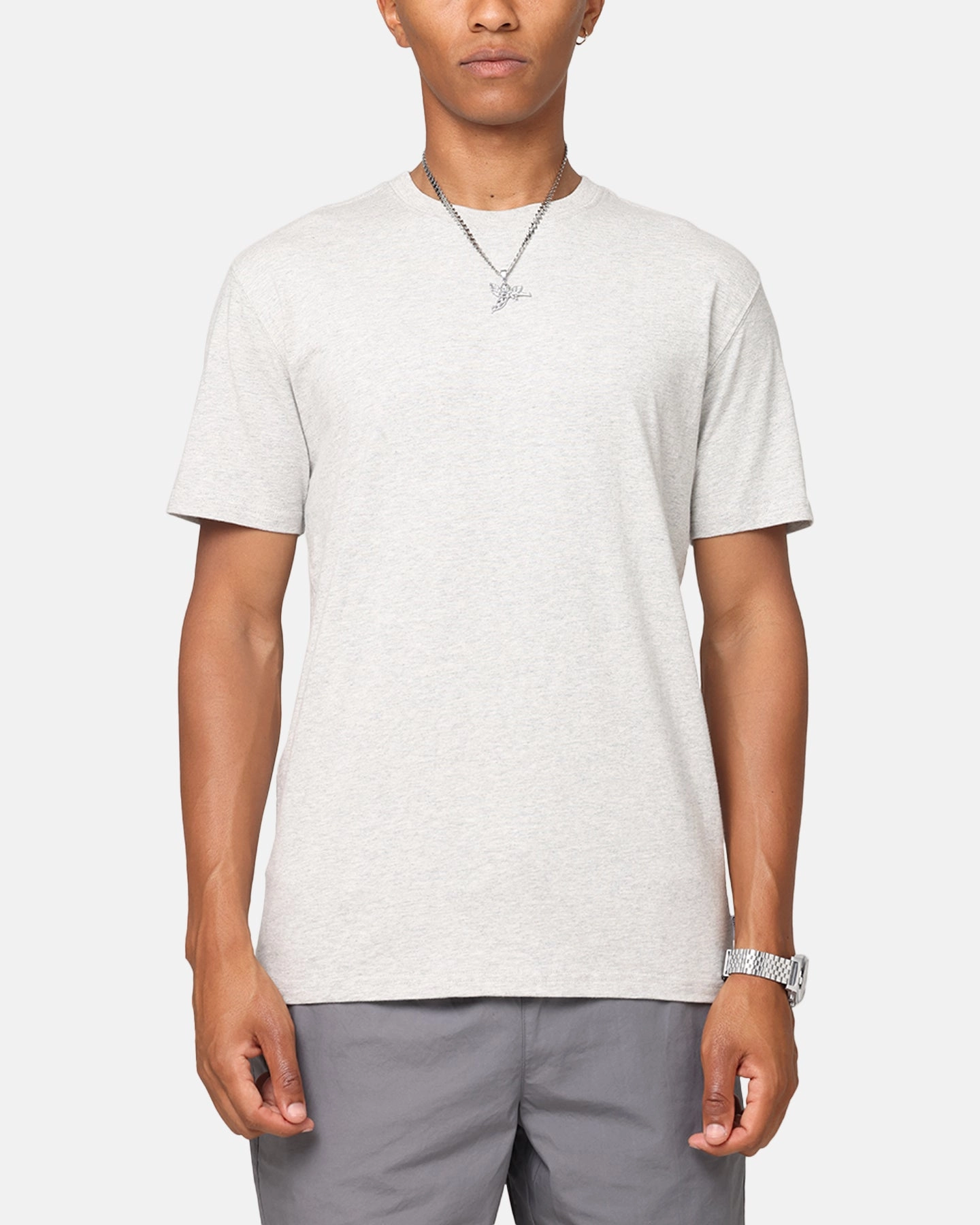 Carre Blanc Form T-Shirt Grey Marle Light Wear Cool and Chic