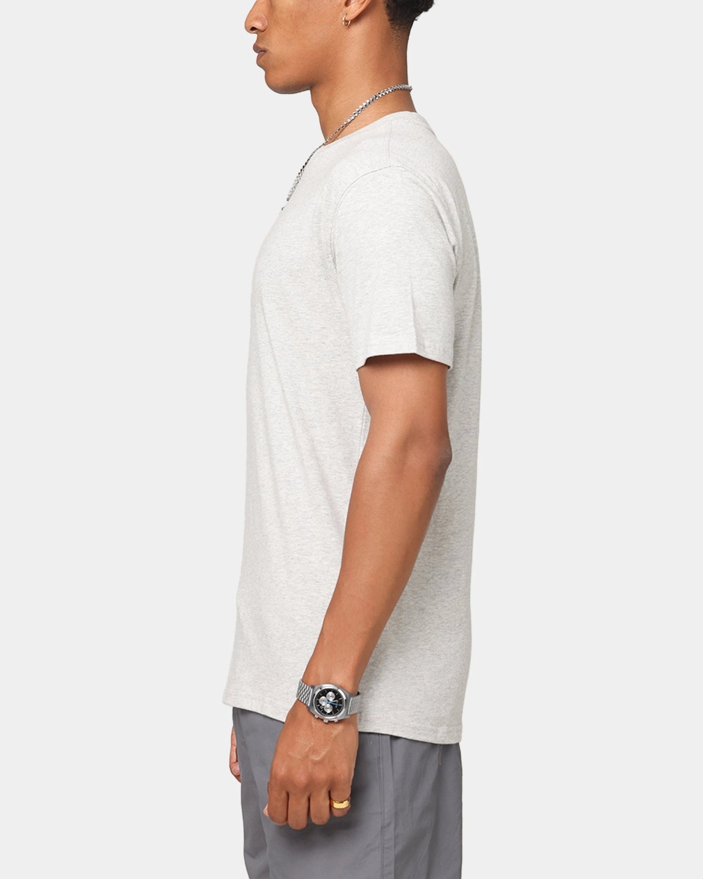 Carre Blanc Form T-Shirt Grey Marle Trendy Vibes