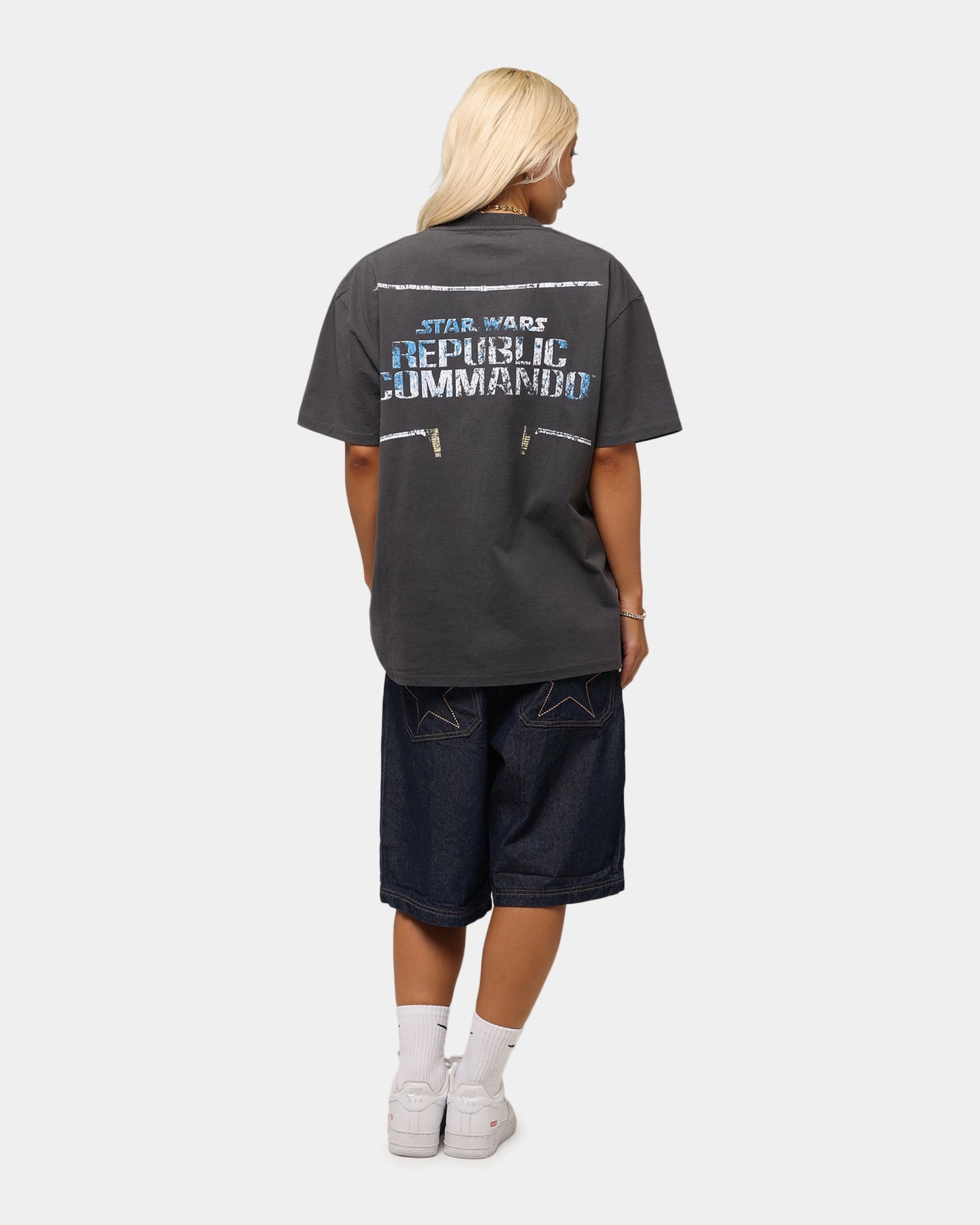 American Thrift Star Wars Battlefront Republic Commando Heavy T-Shirt Black Wash Modern innovation Practical Wear