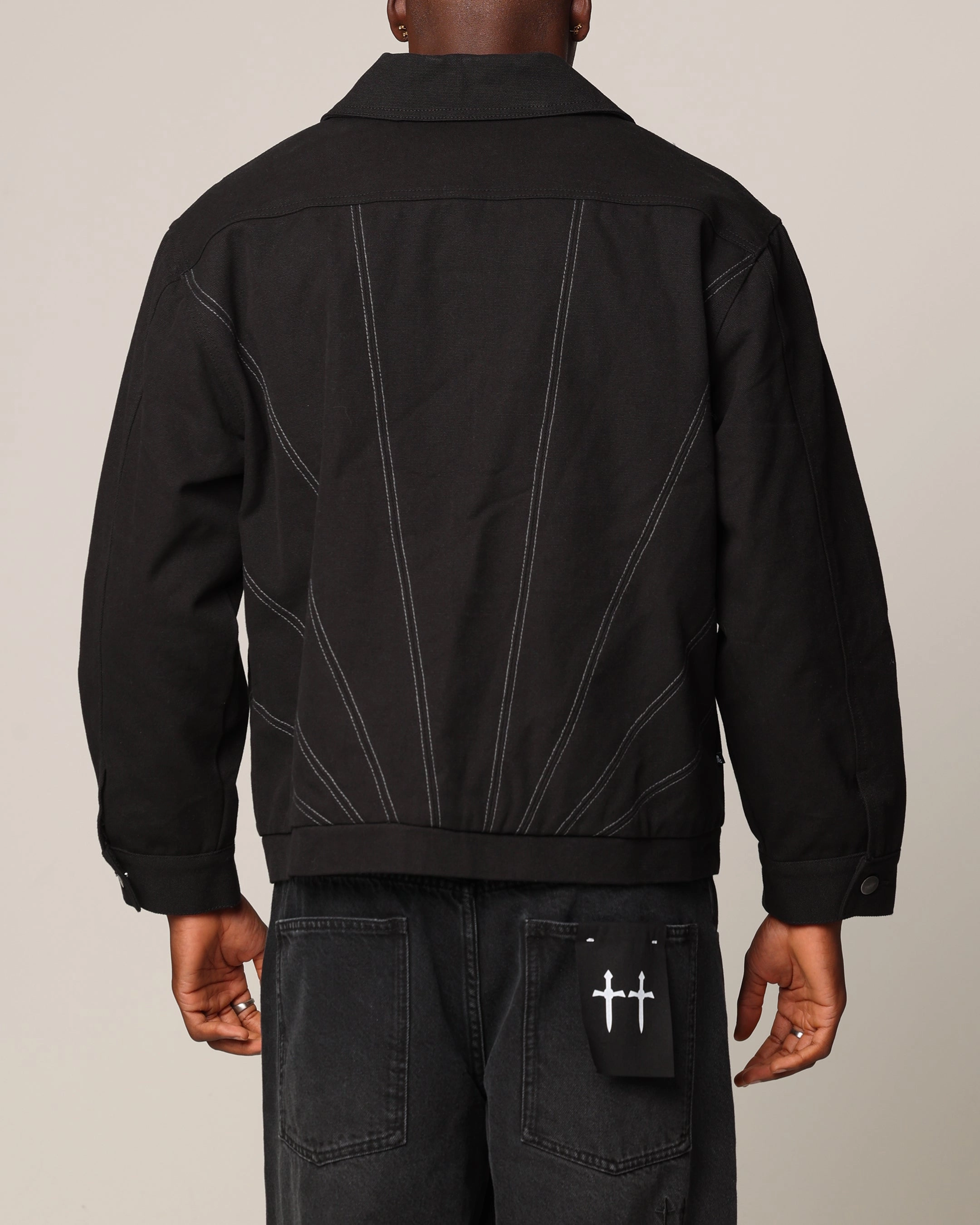 runner Saint Morta Rising Sun Work Jacket Black