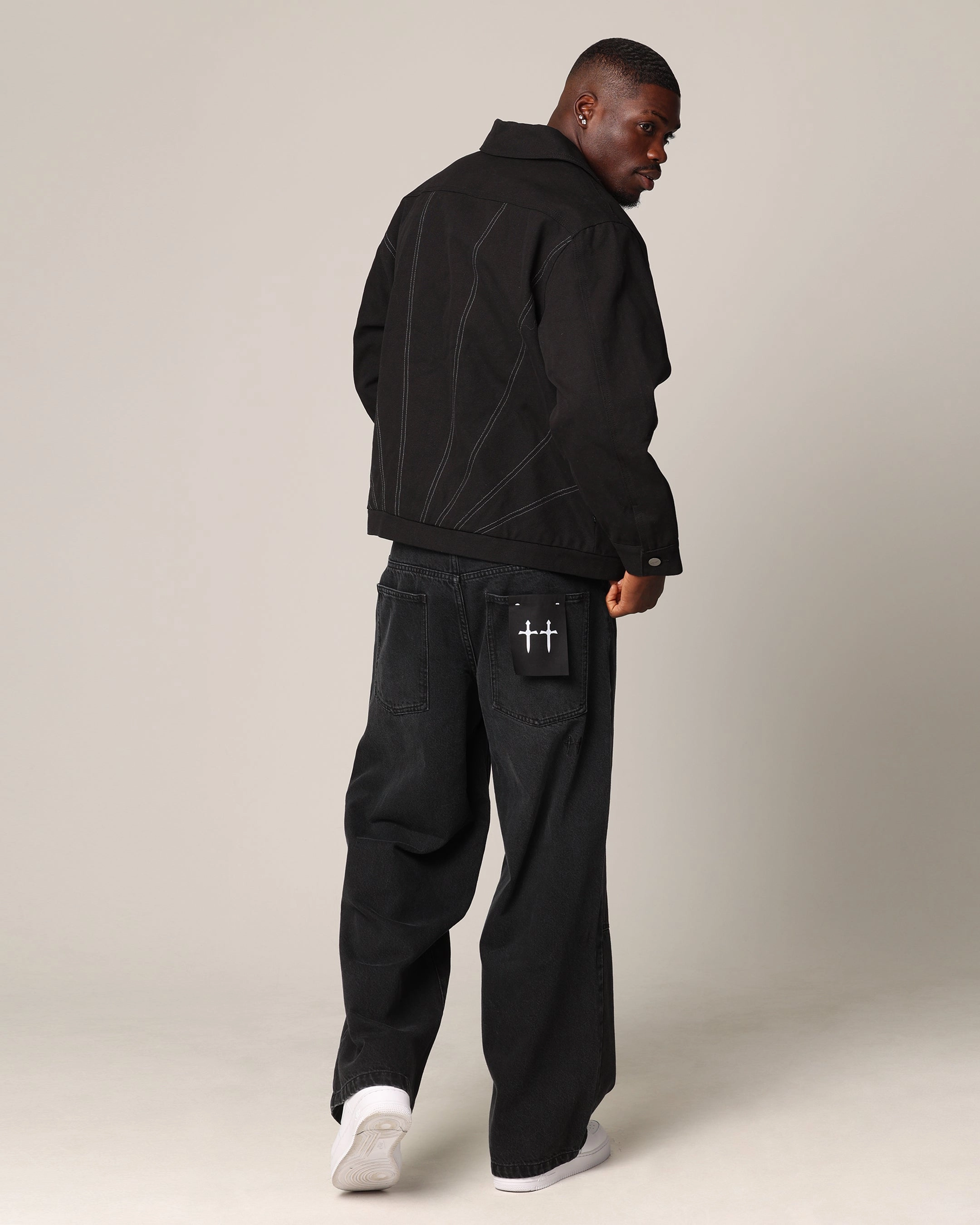Saint Morta Rising Sun Work Jacket Black Storm Shield standard size