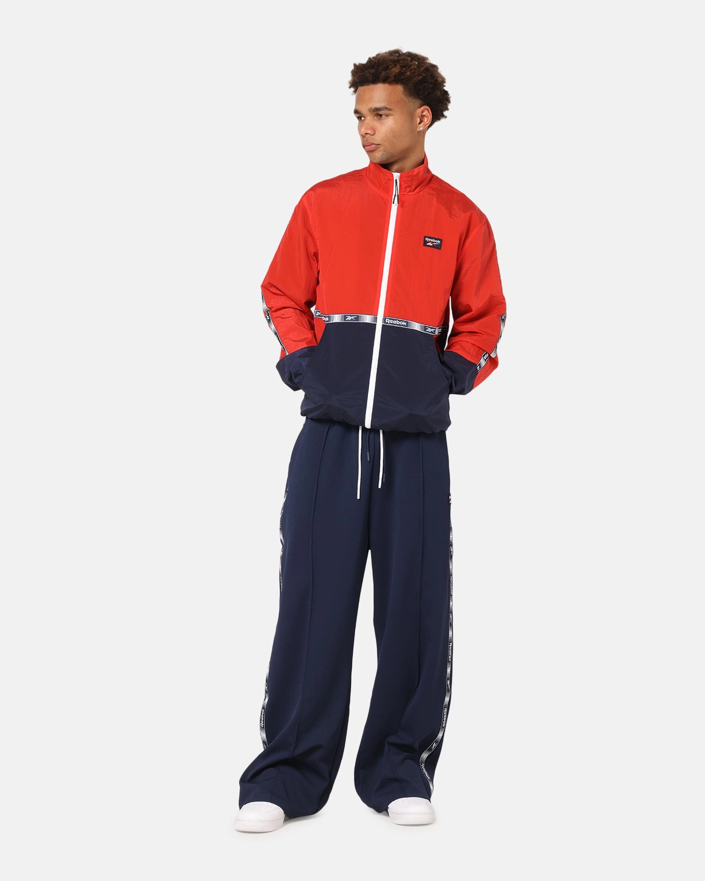 Rebook Taped Track Pants Navy All-Purpose Gear Casual Style