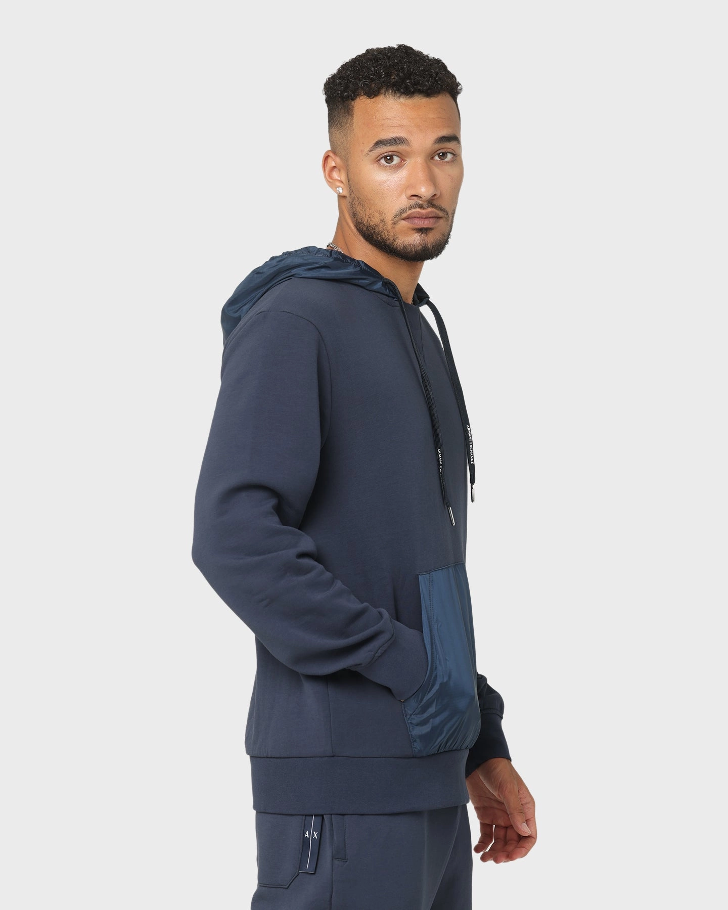 Armani Exchange Felpa Hoodie Outer Space LightweightFabric