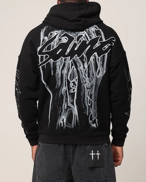 Saint Morta Veiled Boxy Hoodie Black Selection
