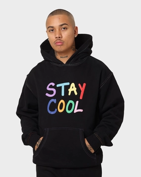 STAYCOOLNYC Puff Paint Hoodie Black Opportunity Compact Packable Design