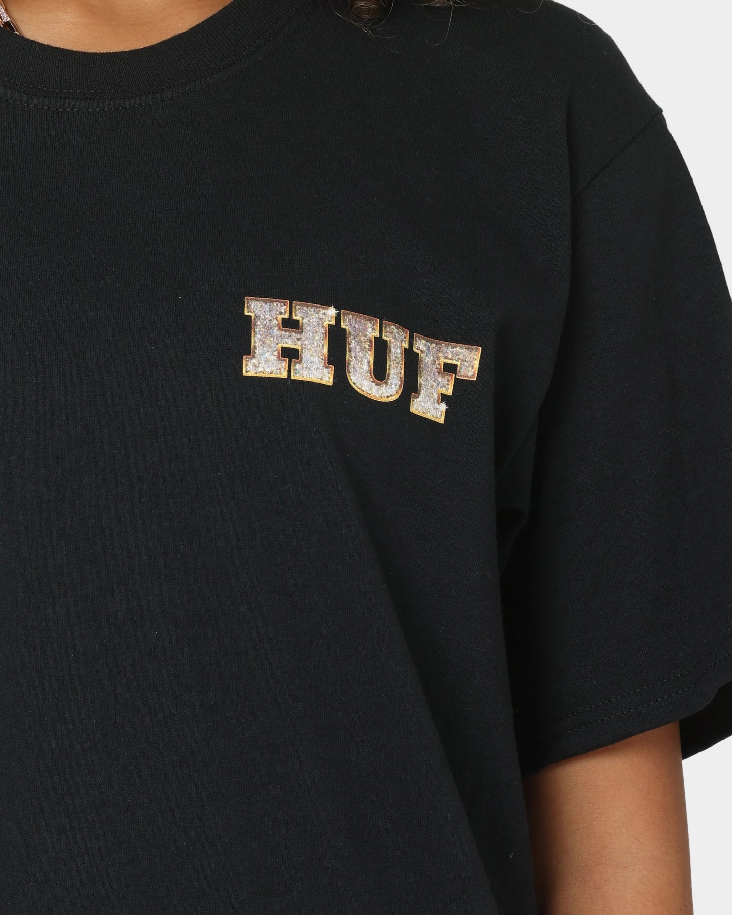 HUF X Playboy VVS Logo T-Shirt Black Cozy and Light