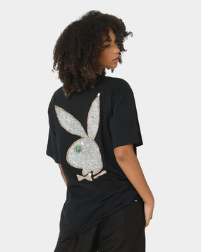 HUF X Playboy VVS Logo T-Shirt Black Holiday Trend