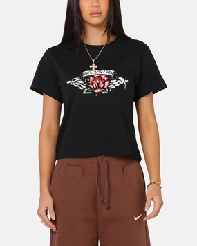 All-Season Wear Jordan Women's Flight Graphic T-Shirt Black/White