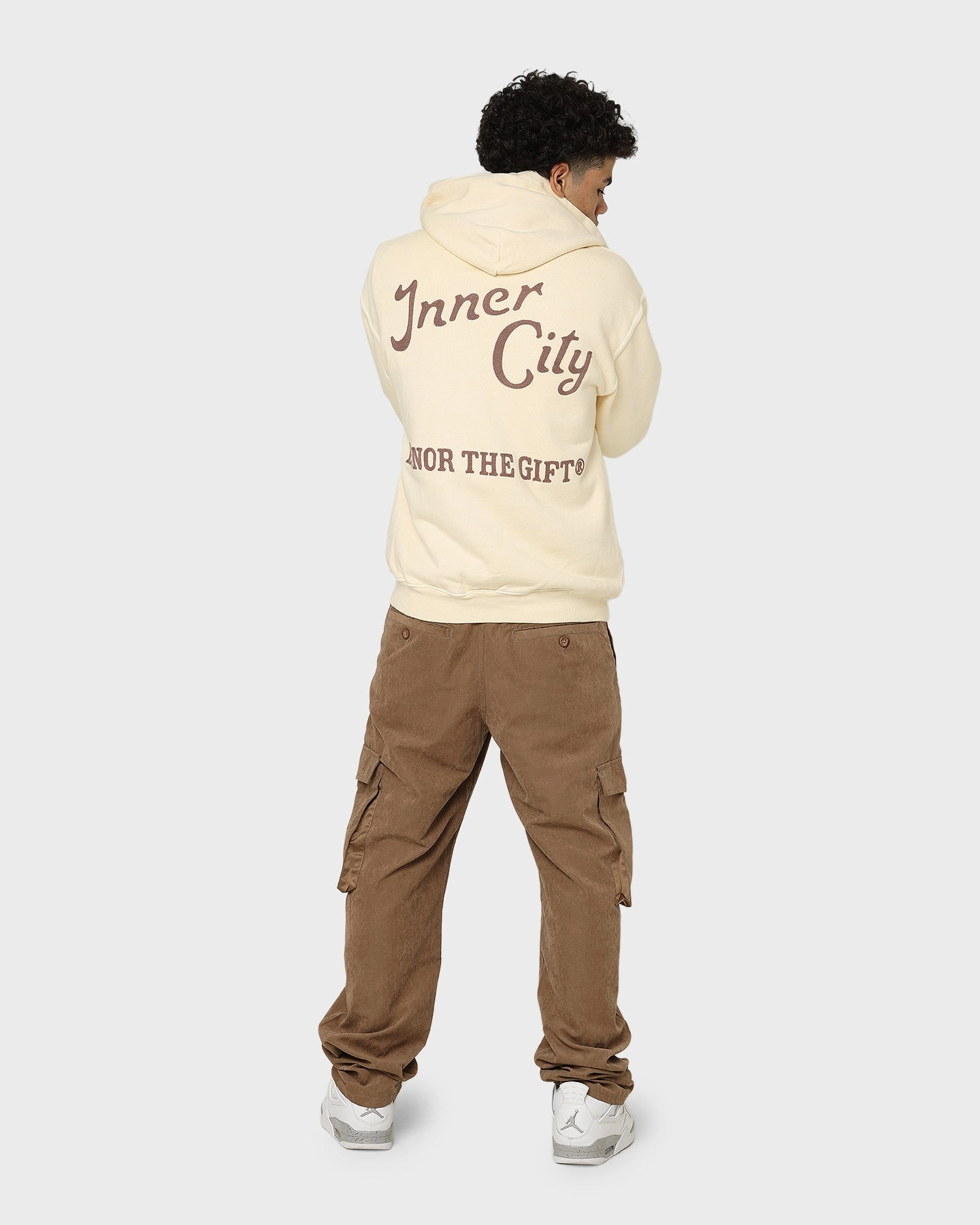 Honor The Gift Neighborhood Hoodie Cream ZipperClosure Collaborate