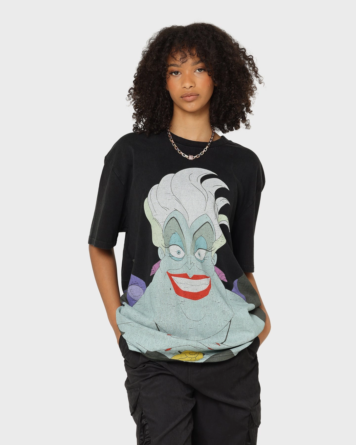 Everyday Look Disney Ursula Vintage T-Shirt Washed Black