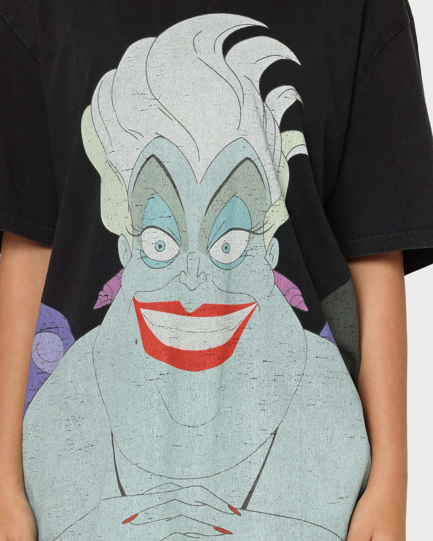 Disney Ursula Vintage T-Shirt Washed Black Perfect for Any Outfit shopping
