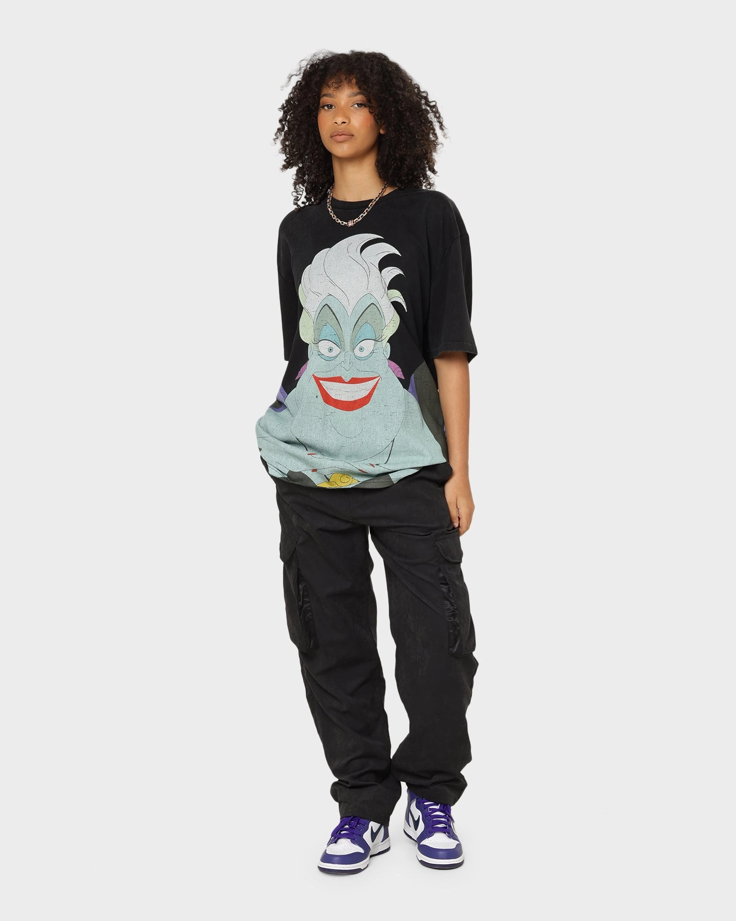 Disney Ursula Vintage T-Shirt Washed Black Hiking durability